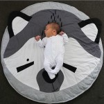 90CM Round Baby Playmat Nursery Rug Crawling Mat Teepee Floor Mats Soft Play Rugs Creeping Children Room Decorative Carpet Pads