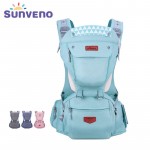 SUNVENO Ergonomic Baby Carrier Infant Baby Hipseat Sling Front Facing Kangaroo Baby Wrap Carrier for Baby Travel 0-36 Months