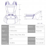 SUNVENO Ergonomic Baby Carrier Infant Baby Hipseat Sling Front Facing Kangaroo Baby Wrap Carrier for Baby Travel 0-36 Months
