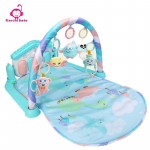 Karchibate Baby Kick & Play Activity Gym Mat Dinosaur House Piano Musical Fitness Toys Outdoor/Indoor Crawl Game Blanket Playmat