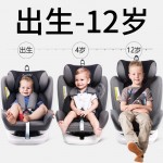 Newborn 360 Degree Rotating Seat Car Universal Infant Baby Sitting And Lying Basket Adjustment 0-12 Years Old