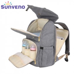 SUNVENO New Fashion Diaper Bag Backpack Large Capacity Baby Bag Nappy Bag for Baby Care