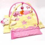 Baby Game Blanket Pink Princess Baby Gym Activity Playmat Playpens Stuffed Toys Bundle Crawling Carpet Baby Cot Crib Bumpers