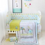 8pcs Baby Bedding Set For Newborns Cute Cartoon Pattern Baby Bed Linens Bumper/Quilt/Fitted Sheet/Bed Skirt/Blanket