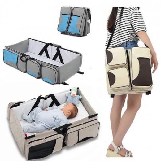 Travel Portable Bassinet large capacity Diaper Bag Multifunction Portable Changing Station Travel Crib Diaper Bag travel bed