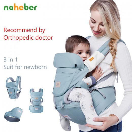 Baby Hipseat For Newborns 3 in 1 Ergonomic Baby Carrier For 0-36 Month Load Bearing 36kg Wrap Sling For Children
