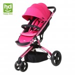 HAPPY DINO Luxury Baby Jogging Stroller Lightweight High Scenery Folding Stroller Baby Carriage Trolley Portable Pram Pushchair