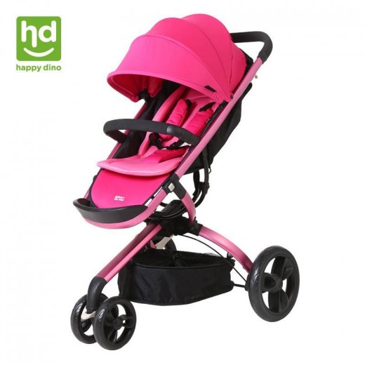 HAPPY DINO Luxury Baby Jogging Stroller Lightweight High Scenery Folding Stroller Baby Carriage Trolley Portable Pram Pushchair