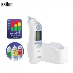 Braun Thermometer IRT6520 Temperature Meter ThermoScan 7 Age Precision Ear Thermometers Family Health Monitors Care Lens Filter