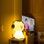 Rabbit/Bear Night Light Led Lamp Dimmable for Baby Children Kids Gift Animal Cartoon Decorative Bedside Bedroom Living Room