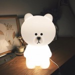 Rabbit/Bear Night Light Led Lamp Dimmable for Baby Children Kids Gift Animal Cartoon Decorative Bedside Bedroom Living Room