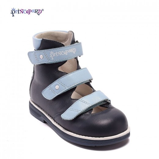 Princepard  Summer  boys Sandals genuine Leather Orthopedic Toddler boys Flat Shoes Closed Toe Baby Children's Shoes