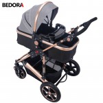 Bedora High Landscape Baby Stroller Four Seasons kids For 0-3 Years Old  Multi-Position Adjustment trolley 9 Gifts