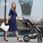 Bedora High Landscape Baby Stroller Four Seasons kids For 0-3 Years Old  Multi-Position Adjustment trolley 9 Gifts