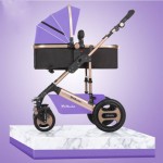 Bedora High Landscape Baby Stroller Four Seasons kids For 0-3 Years Old  Multi-Position Adjustment trolley 9 Gifts