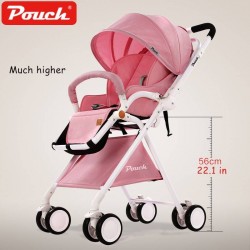 Pouch A06III  Two directions Baby Stroller can sit /lie High LandSpace Light weigh Folding Pram Baby Stroller with shopping bag
