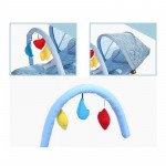 Portable Baby Rocking Chair, can sit can lie Multifunctional Baby Cradle, steel pipe Baby Chair with mosquito net